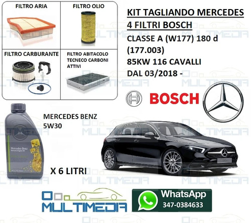 Tagliando filtri bosch - filtri,